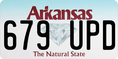AR license plate 679UPD