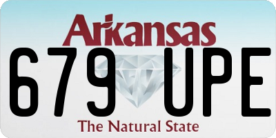 AR license plate 679UPE