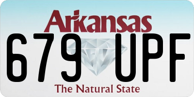 AR license plate 679UPF