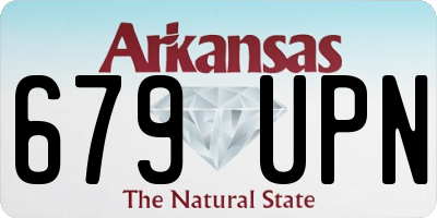 AR license plate 679UPN