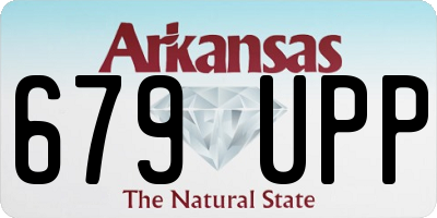 AR license plate 679UPP
