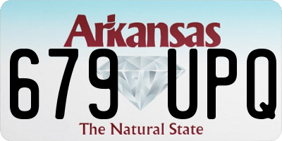 AR license plate 679UPQ