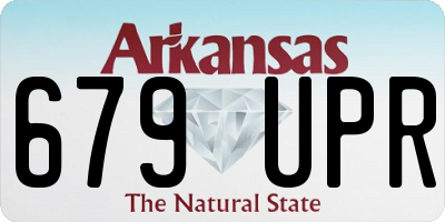 AR license plate 679UPR