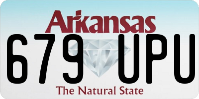 AR license plate 679UPU