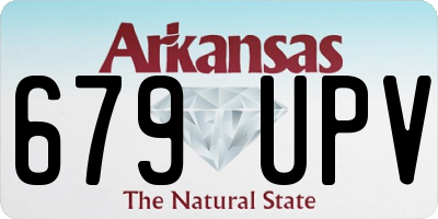 AR license plate 679UPV