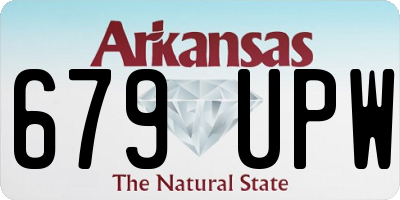 AR license plate 679UPW