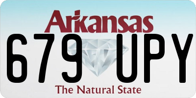 AR license plate 679UPY