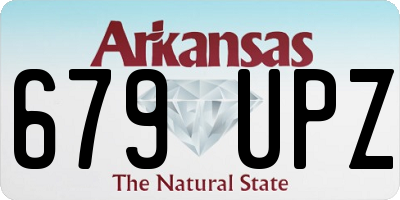 AR license plate 679UPZ