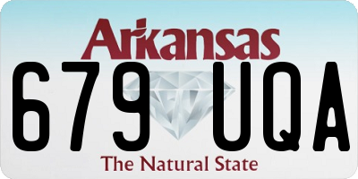 AR license plate 679UQA