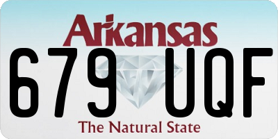 AR license plate 679UQF