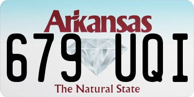 AR license plate 679UQI