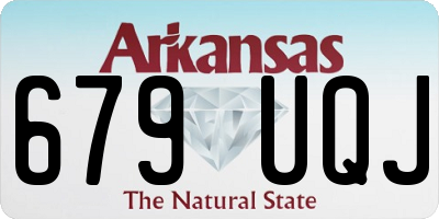 AR license plate 679UQJ