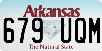 AR license plate 679UQM