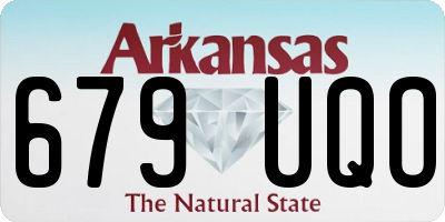 AR license plate 679UQO