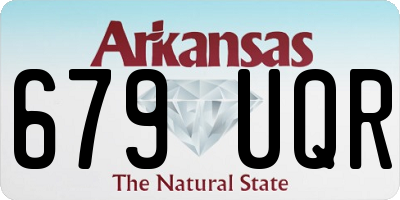 AR license plate 679UQR