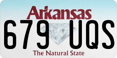 AR license plate 679UQS