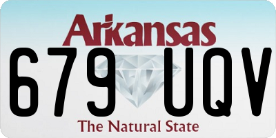 AR license plate 679UQV