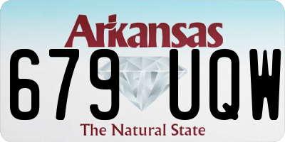 AR license plate 679UQW