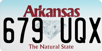 AR license plate 679UQX
