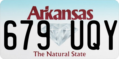 AR license plate 679UQY