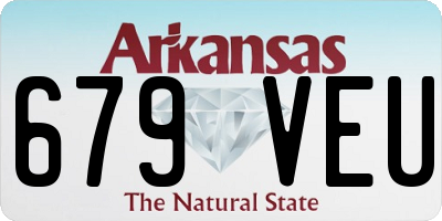 AR license plate 679VEU