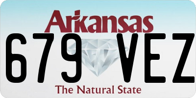 AR license plate 679VEZ