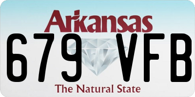 AR license plate 679VFB