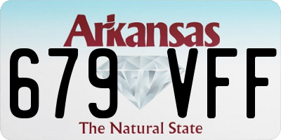AR license plate 679VFF