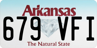 AR license plate 679VFI