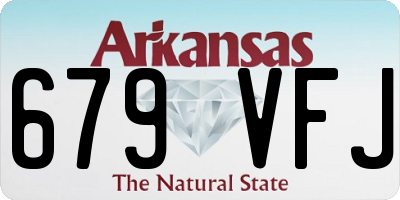 AR license plate 679VFJ