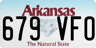 AR license plate 679VFO