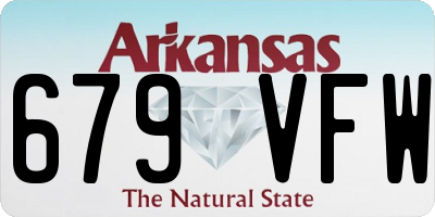 AR license plate 679VFW