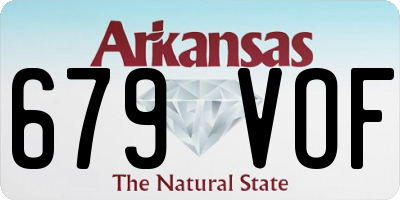 AR license plate 679VOF