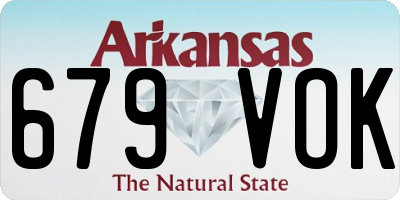 AR license plate 679VOK