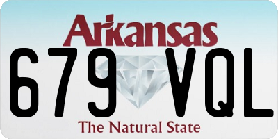 AR license plate 679VQL