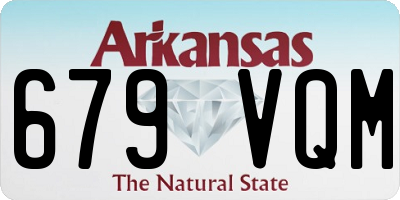 AR license plate 679VQM