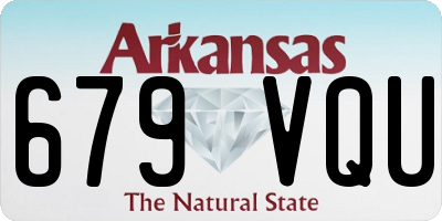 AR license plate 679VQU