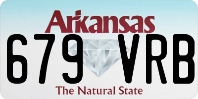 AR license plate 679VRB