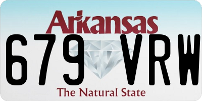 AR license plate 679VRW