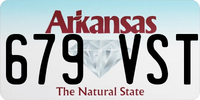 AR license plate 679VST