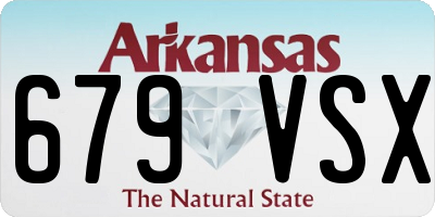 AR license plate 679VSX