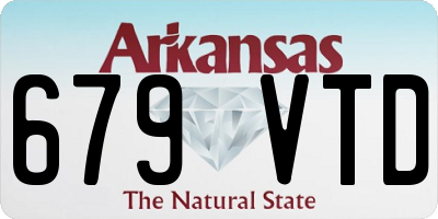AR license plate 679VTD