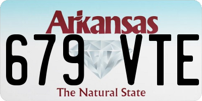 AR license plate 679VTE