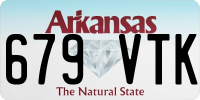 AR license plate 679VTK
