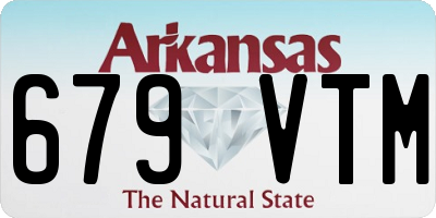 AR license plate 679VTM