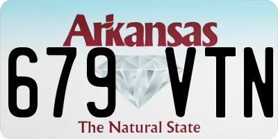 AR license plate 679VTN