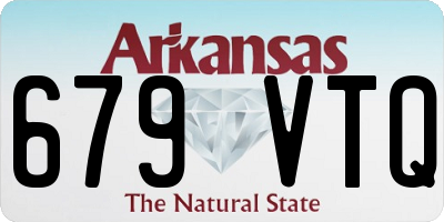 AR license plate 679VTQ
