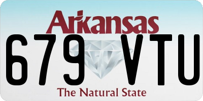 AR license plate 679VTU