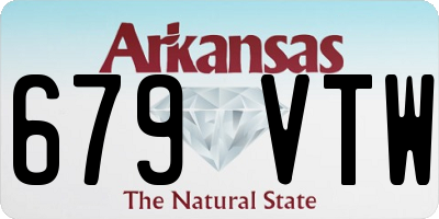 AR license plate 679VTW