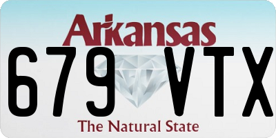 AR license plate 679VTX